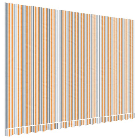 vidaXL Tela de repuesto de toldo rayas de colores 4,5x3 m