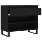 vidaXL Mueble zapatero madera contrachapada negro 70x36x60 cm vidaXL Mueble zapatero madera contrachapada negro 70x36x60 cm
