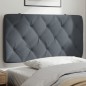 vidaXL Cabecero de cama acolchado terciopelo gris oscuro 100 cm vidaXL Cabecero de cama acolchado terciopelo gris oscuro 100 cm