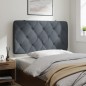 vidaXL Cabecero de cama acolchado terciopelo gris oscuro 100 cm vidaXL Cabecero de cama acolchado terciopelo gris oscuro 100 cm