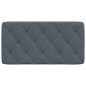 vidaXL Cabecero de cama acolchado terciopelo gris oscuro 100 cm vidaXL Cabecero de cama acolchado terciopelo gris oscuro 100 cm