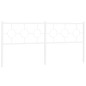 vidaXL Cabecero de metal blanco 193 cm vidaXL Cabecero de metal blanco 193 cm