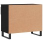 vidaXL Mueble zapatero madera contrachapada negro 70x36x60 cm vidaXL Mueble zapatero madera contrachapada negro 70x36x60 cm