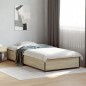 vidaXL Estructura cama madera ingeniería metal roble Sonoma 90x190 cm vidaXL Estructura cama madera ingeniería metal roble Sonoma 90x190 cm