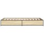vidaXL Estructura cama madera ingeniería metal roble Sonoma 90x190 cm vidaXL Estructura cama madera ingeniería metal roble Sonoma 90x190 cm