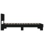 vidaXL Estructura de cama madera de ingeniería y metal negra 75x190 cm vidaXL Estructura de cama madera de ingeniería y metal negra 75x190 cm