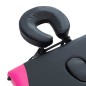 vidaXL Camilla de masaje plegable 3 zonas aluminio negro y rosa vidaXL Camilla de masaje plegable 3 zonas aluminio negro y rosa