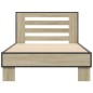 vidaXL Estructura cama madera ingeniería metal roble Sonoma 90x190 cm vidaXL Estructura cama madera ingeniería metal roble Sonoma 90x190 cm