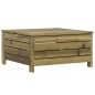 vidaXL Juego de sofás de jardín 6 piezas madera de pino impregnada