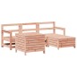 vidaXL Juego de sofás de jardín 5 pzas madera maciza de abeto Douglas vidaXL Juego de sofás de jardín 5 pzas madera maciza de abeto Douglas
