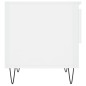 vidaXL Mesa de centro madera de ingeniería blanco brillo 50x46x50 cm vidaXL Mesa de centro madera de ingeniería blanco brillo 50x46x50 cm