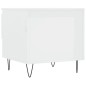 vidaXL Mesa de centro madera de ingeniería blanco brillo 50x46x50 cm vidaXL Mesa de centro madera de ingeniería blanco brillo 50x46x50 cm