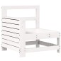 vidaXL Juego de sofás de jardín 7 pzas madera maciza de pino blanco vidaXL Juego de sofás de jardín 7 pzas madera maciza de pino blanco