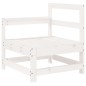 vidaXL Juego de sofás de jardín 7 pzas madera maciza de pino blanco vidaXL Juego de sofás de jardín 7 pzas madera maciza de pino blanco