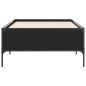 vidaXL Estructura de cama madera de ingeniería y metal negra 75x190 cm vidaXL Estructura de cama madera de ingeniería y metal negra 75x190 cm