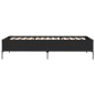 vidaXL Estructura de cama madera de ingeniería y metal negra 75x190 cm vidaXL Estructura de cama madera de ingeniería y metal negra 75x190 cm