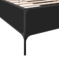 vidaXL Estructura de cama madera de ingeniería y metal negra 75x190 cm vidaXL Estructura de cama madera de ingeniería y metal negra 75x190 cm