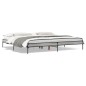 vidaXL Estructura cama madera ingeniería metal gris Sonoma 180x200 cm vidaXL Estructura cama madera ingeniería metal gris Sonoma 180x200 cm
