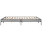 vidaXL Estructura cama madera ingeniería metal gris Sonoma 180x200 cm vidaXL Estructura cama madera ingeniería metal gris Sonoma 180x200 cm