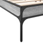 vidaXL Estructura cama madera ingeniería metal gris Sonoma 180x200 cm vidaXL Estructura cama madera ingeniería metal gris Sonoma 180x200 cm