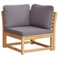vidaXL Juego de muebles jardín 6 pzas con cojines madera maciza acacia vidaXL Juego de muebles jardín 6 pzas con cojines madera maciza acacia
