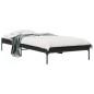 vidaXL Estructura de cama madera de ingeniería y metal negro 90x200 cm vidaXL Estructura de cama madera de ingeniería y metal negro 90x200 cm