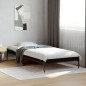 vidaXL Estructura de cama madera de ingeniería y metal negro 90x200 cm vidaXL Estructura de cama madera de ingeniería y metal negro 90x200 cm