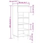 vidaXL Mueble zapatero madera contrachapada gris Sonoma 40x36x105 cm vidaXL Mueble zapatero madera contrachapada gris Sonoma 40x36x105 cm