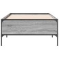 vidaXL Estructura cama madera ingeniería metal gris Sonoma 100x200 cm vidaXL Estructura cama madera ingeniería metal gris Sonoma 100x200 cm