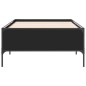 vidaXL Estructura de cama madera de ingeniería y metal negro 90x200 cm vidaXL Estructura de cama madera de ingeniería y metal negro 90x200 cm