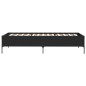 vidaXL Estructura de cama madera de ingeniería y metal negro 90x200 cm vidaXL Estructura de cama madera de ingeniería y metal negro 90x200 cm