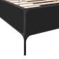 vidaXL Estructura de cama madera de ingeniería y metal negro 90x200 cm vidaXL Estructura de cama madera de ingeniería y metal negro 90x200 cm