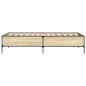 vidaXL Estructura cama madera ingeniería metal roble Sonoma 90x190 cm vidaXL Estructura cama madera ingeniería metal roble Sonoma 90x190 cm