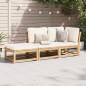 vidaXL Set de muebles para jardín 3 piezas con cojines madera acacia vidaXL Set de muebles para jardín 3 piezas con cojines madera acacia