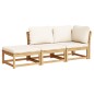 vidaXL Set de muebles para jardín 3 piezas con cojines madera acacia vidaXL Set de muebles para jardín 3 piezas con cojines madera acacia