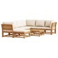 vidaXL Juego de muebles jardín 8 pzas con cojines madera maciza acacia vidaXL Juego de muebles jardín 8 pzas con cojines madera maciza acacia