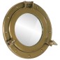 vidaXL Espejo de ojo de buey de pared aluminio y vidrio Ø30 cm vidaXL Espejo de ojo de buey de pared aluminio y vidrio Ø30 cm