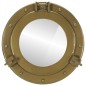 vidaXL Espejo de ojo de buey de pared aluminio y vidrio Ø30 cm vidaXL Espejo de ojo de buey de pared aluminio y vidrio Ø30 cm