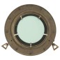 vidaXL Espejo de ojo de buey de pared aluminio y vidrio Ø30 cm vidaXL Espejo de ojo de buey de pared aluminio y vidrio Ø30 cm