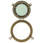 vidaXL Espejo de ojo de buey de pared aluminio y vidrio Ø30 cm vidaXL Espejo de ojo de buey de pared aluminio y vidrio Ø30 cm