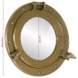 vidaXL Espejo de ojo de buey de pared aluminio y vidrio Ø30 cm vidaXL Espejo de ojo de buey de pared aluminio y vidrio Ø30 cm