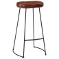 vidaXL Taburetes de bar Gavin 2 uds marrón oscuro 44x37,5x78 cm vidaXL Taburetes de bar Gavin 2 uds marrón oscuro 44x37,5x78 cm
