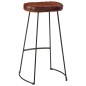 vidaXL Taburetes de bar Gavin 2 uds marrón oscuro 44x37,5x78 cm vidaXL Taburetes de bar Gavin 2 uds marrón oscuro 44x37,5x78 cm