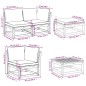 vidaXL Juego muebles jardín 10 pzas con cojines madera maciza acacia vidaXL Juego muebles jardín 10 pzas con cojines madera maciza acacia