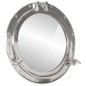 vidaXL Espejo de ojo de buey de pared aluminio y vidrio Ø50 cm vidaXL Espejo de ojo de buey de pared aluminio y vidrio Ø50 cm