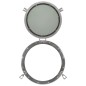 vidaXL Espejo de ojo de buey de pared aluminio y vidrio Ø50 cm vidaXL Espejo de ojo de buey de pared aluminio y vidrio Ø50 cm