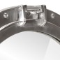 vidaXL Espejo de ojo de buey de pared aluminio y vidrio Ø50 cm vidaXL Espejo de ojo de buey de pared aluminio y vidrio Ø50 cm