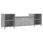 vidaXL Mueble para TV madera contrachapada gris hormigón 160x35x55 cm vidaXL Mueble para TV madera contrachapada gris hormigón 160x35x55 cm