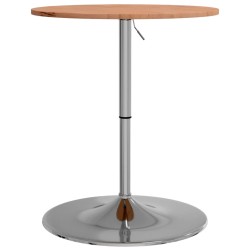 vidaXL Mesa alta de madera maciza de haya Ø60x89,5 cm