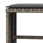 vidaXL Taburetes de jardín con cojines 4 uds ratán PE gris 40x40x35 cm vidaXL Taburetes de jardín con cojines 4 uds ratán PE gris 40x40x35 cm